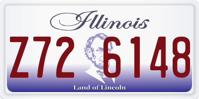 IL license plate Z726148