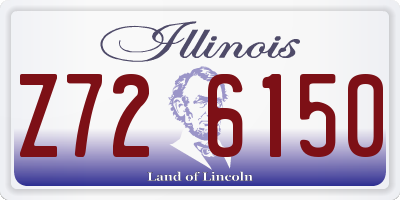 IL license plate Z726150