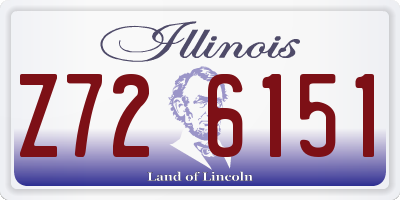 IL license plate Z726151