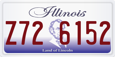 IL license plate Z726152