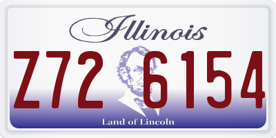 IL license plate Z726154