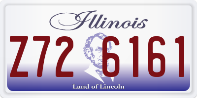IL license plate Z726161