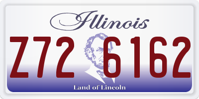 IL license plate Z726162