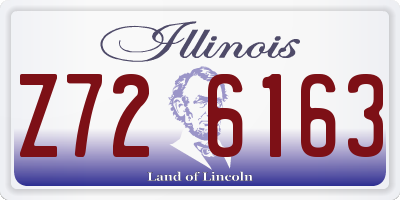 IL license plate Z726163