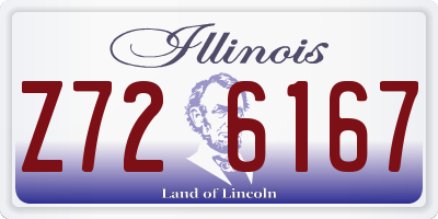 IL license plate Z726167