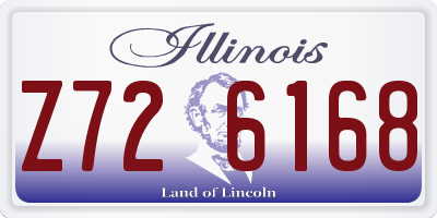 IL license plate Z726168