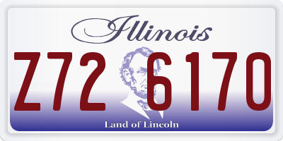 IL license plate Z726170