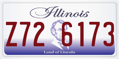 IL license plate Z726173