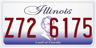 IL license plate Z726175