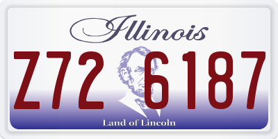 IL license plate Z726187