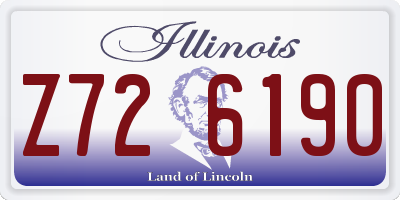 IL license plate Z726190