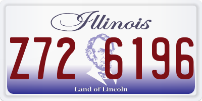IL license plate Z726196