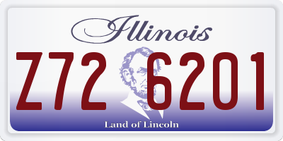 IL license plate Z726201
