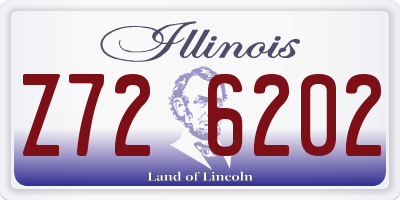 IL license plate Z726202