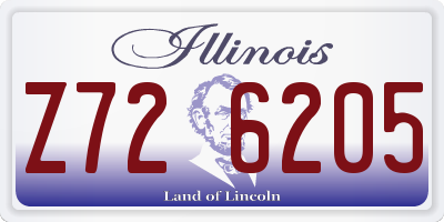 IL license plate Z726205