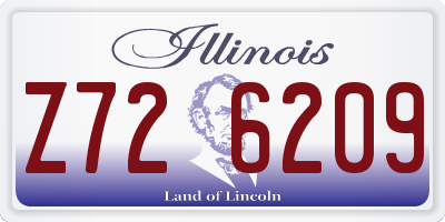 IL license plate Z726209