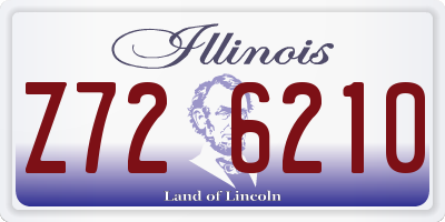 IL license plate Z726210