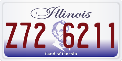 IL license plate Z726211