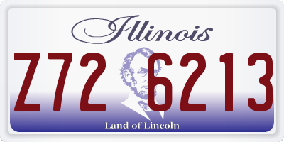 IL license plate Z726213