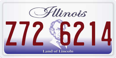IL license plate Z726214