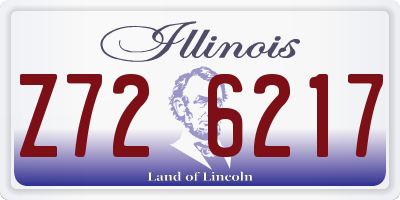 IL license plate Z726217