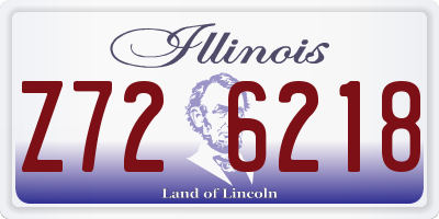 IL license plate Z726218