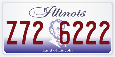 IL license plate Z726222
