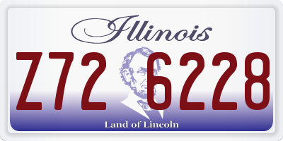 IL license plate Z726228