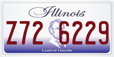 IL license plate Z726229