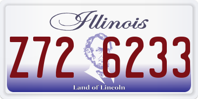 IL license plate Z726233