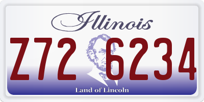 IL license plate Z726234