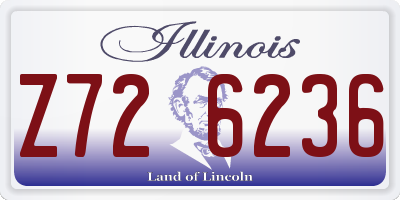 IL license plate Z726236