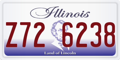 IL license plate Z726238