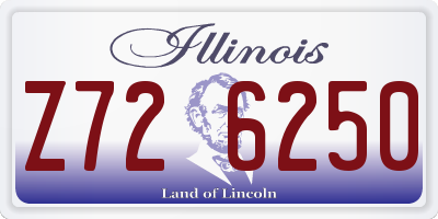 IL license plate Z726250