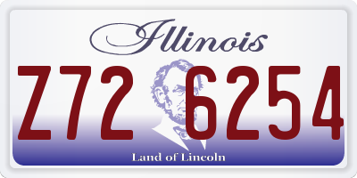 IL license plate Z726254