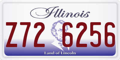 IL license plate Z726256