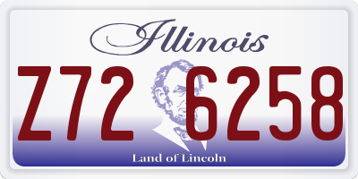IL license plate Z726258