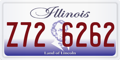 IL license plate Z726262