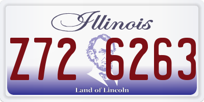 IL license plate Z726263