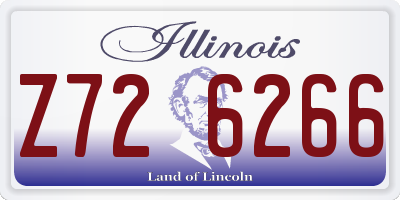 IL license plate Z726266