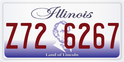 IL license plate Z726267