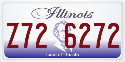 IL license plate Z726272