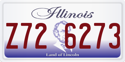 IL license plate Z726273