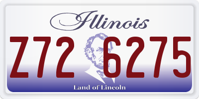 IL license plate Z726275