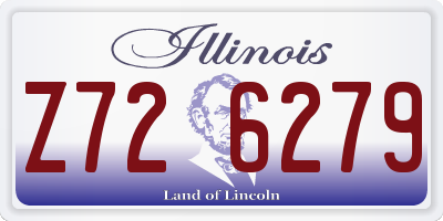IL license plate Z726279