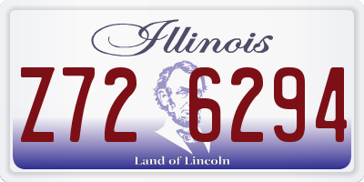 IL license plate Z726294