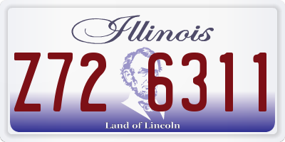 IL license plate Z726311