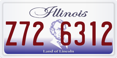 IL license plate Z726312