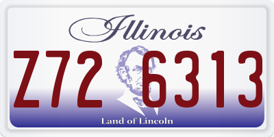 IL license plate Z726313