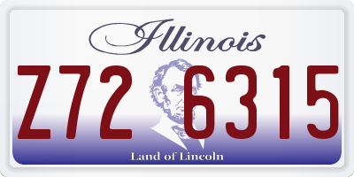 IL license plate Z726315